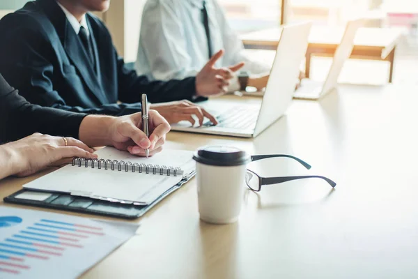 Reunión Empresarios Planificación Estrategia Análisis Concepto — Foto de Stock