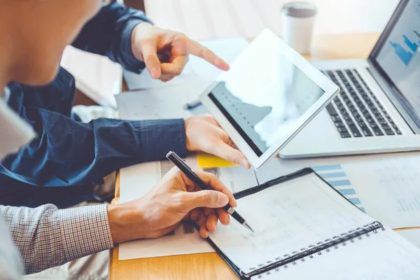 Co-working Business Team Consulting meeting Planning Strategy an — Stock Photo, Image