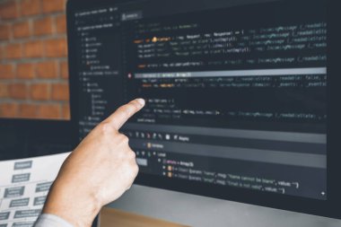 Programcı geliştirme web sitesi tasarımı geliştirme ve teknoloji kodlama