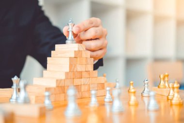 İş adamı planı ve iş Domino Etkisi Sorunu strateji 