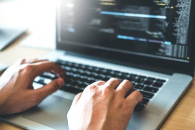 Programcı geliştirme web sitesi tasarımı geliştirme ve teknoloji kodlama