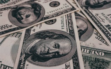 Amerikan Doları zemin, iş kavramı.