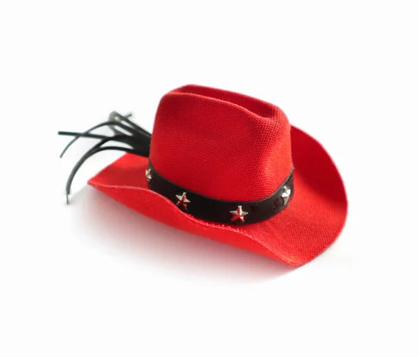 Drôle Costume Chien Mignon Chapeau Cow Boy Rouge Avec Des — Photo