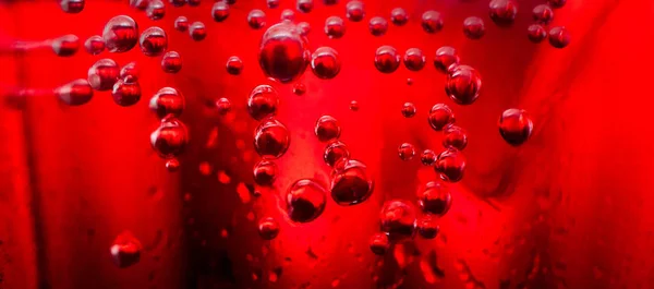 Fondo Científico Abstracto Rojo Antecedentes Macro Sangre Biológica — Foto de Stock