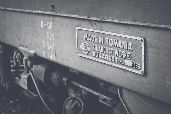 Bulgaristan Bansko Dağ Işleyen Vintage Tren Tren Dar Hat Demiryolu — Stok fotoğraf