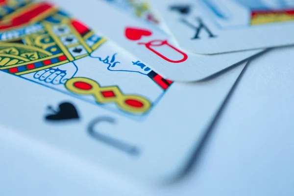 Skambil Makro Poker Oyunu Kazanan Kavram Casino Fortune Kartları Oyunu — Stok fotoğraf