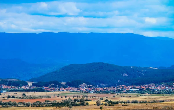 Фото Зображенням Барвисті Болгарський Гірських Ландшафтів Села Літній Час Європи — стокове фото