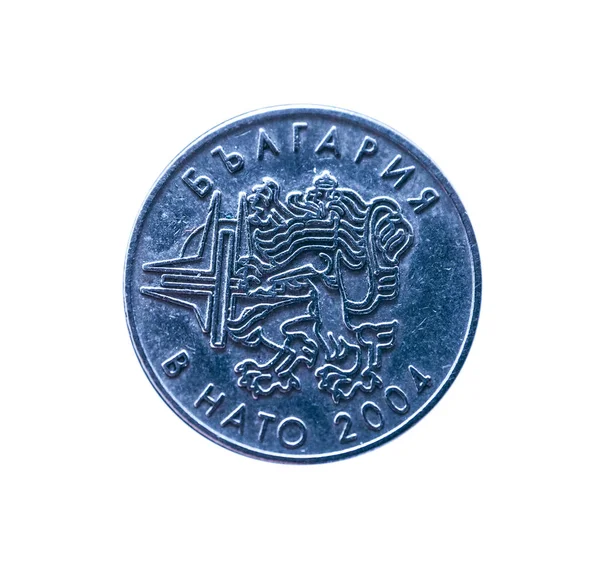 保加利亚的钱 北约的纪念币 Bgn 宏视图 保加利亚的金融 银行和商业概念 — 图库照片