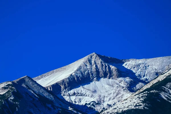 Mountain Snow Peak Beautiful Natural Winter Backdrop Ice Top Hill — Stock Photo, Image