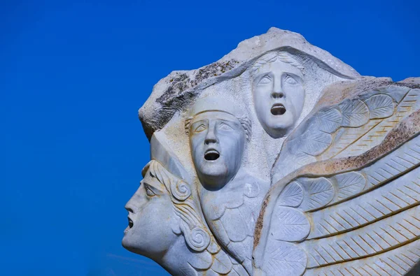 Grecja Keramoti Sierpnia 2017 Część Kompozycji Rzeźba Obszarze Portu Keramoti — Zdjęcie stockowe