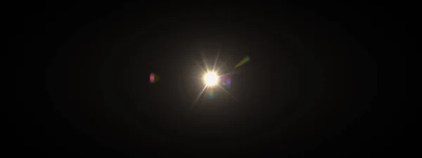 Lichten optische lens flares glanzend — Stockfoto