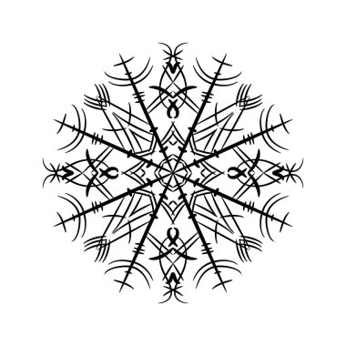 Vektör siyah kar taneleri