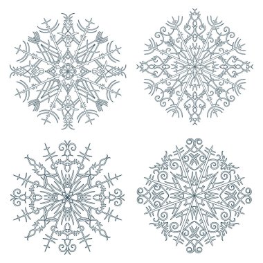 Mavi kar taneleri seti