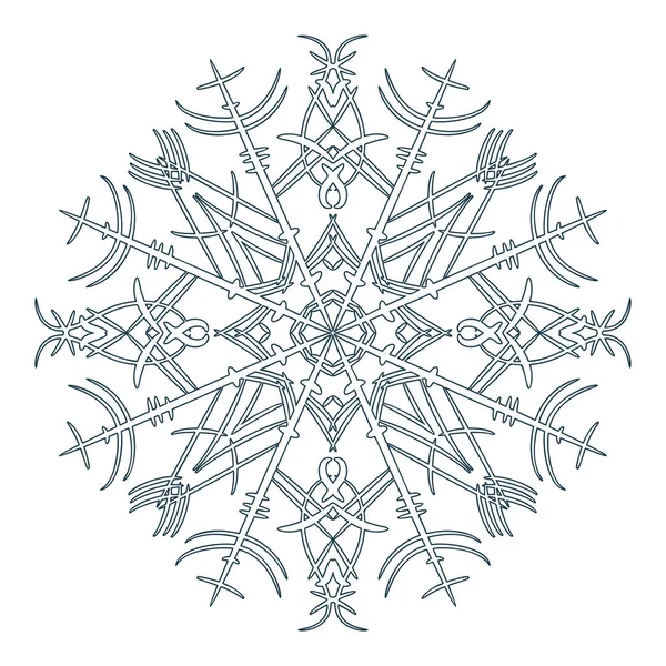 Flocons de neige bleu vectoriel — Image vectorielle