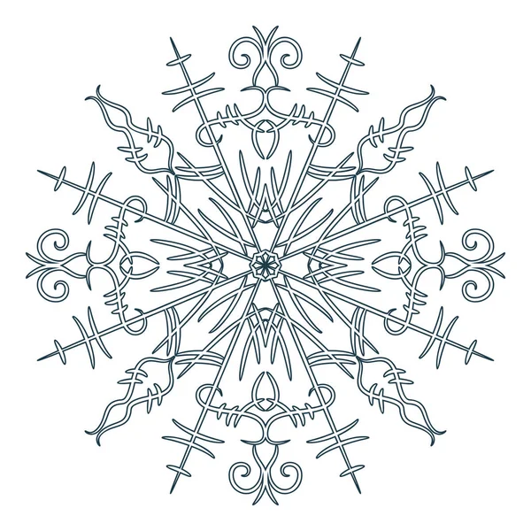 Flocons de neige bleu vectoriel — Image vectorielle