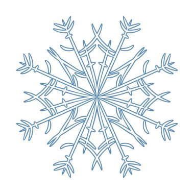 Vektör mavi kar taneleri