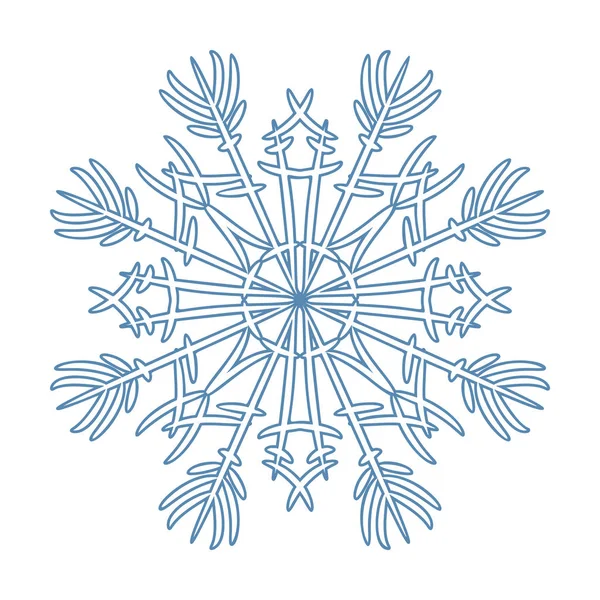 Векторно-голубые снежинки — стоковый вектор