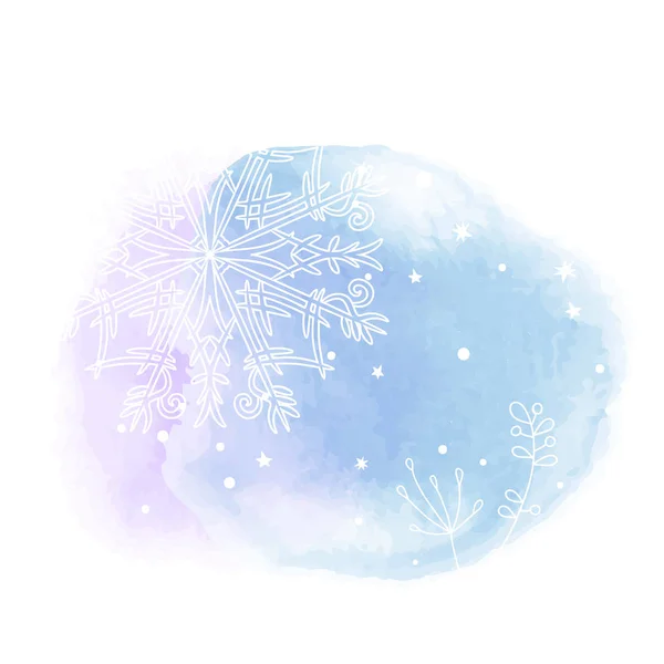 Όμορφο αφηρημένο πρότυπο με φόντο μπλε σετ ήπιος χειμώνας — Διανυσματικό Αρχείο
