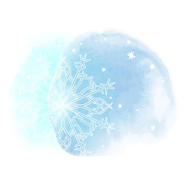 Beau gabarit abstrait avec des fonds d'hiver doux ensemble bleu — Image vectorielle
