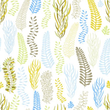 Vektör kusursuz desen. Çiçek desenli sanatsal arkaplan.