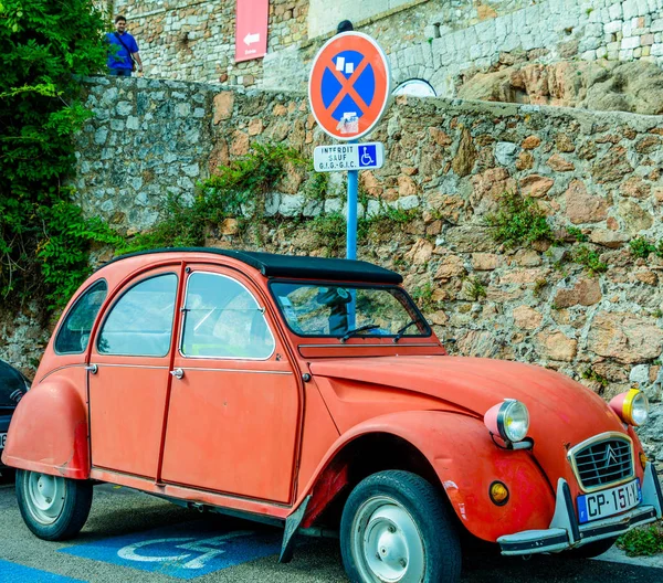 Cannes Francia Octubre 2014 Foto Del Clásico Citroen French Car — Foto de Stock