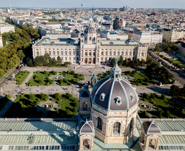Utsikt över Wien i Österrike från luften — Stockfoto