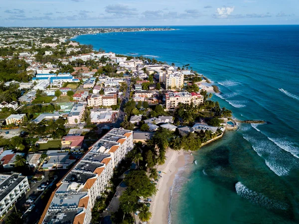 Vista aérea de la costa de Barbados — Foto de Stock