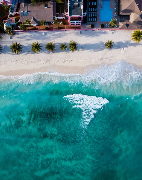 Vista aérea de la costa de Barbados en el Caribe — Foto de Stock