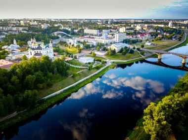 Aerial view of Vitebsk, Belarus clipart