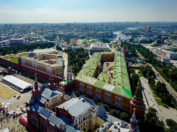 Veduta aerea del centro della città di Mosca Russia — Foto Stock