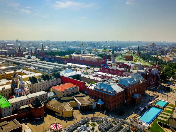 Drone Point View Moscow Russia — Stock Photo, Image