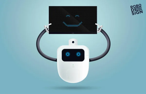 Farklı Poses Robot yenilik teknolojisi bilim kurgu gelecek sevimli küçük 3d Simgeler tasarım vektör illüstrasyon ayarlamak