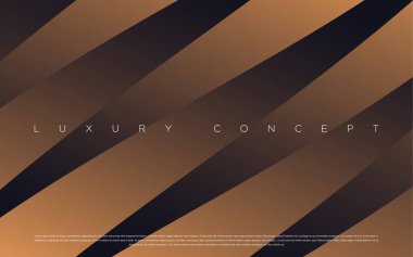 Lüks koyu altın külçe desen, altın çizgiler ve daireler ile siyah prim arka plan. Kurumsal kimlik, afiş, afiş, davet kartı, broşür, el ilanı vb için zengin arka plan...