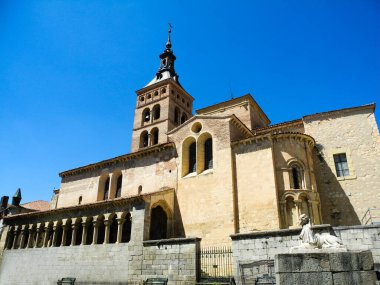 İspanya, Segovia 'daki Alcazar Kalesi. Castilla i Leon.                                 