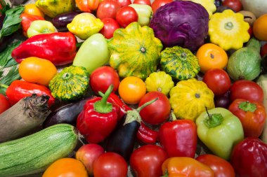 Sebze çeşitleri, üst manzara.. 