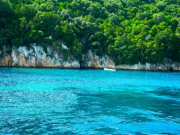 Mavi Lagon Vahşi Plaj Yunanistan — Stok fotoğraf