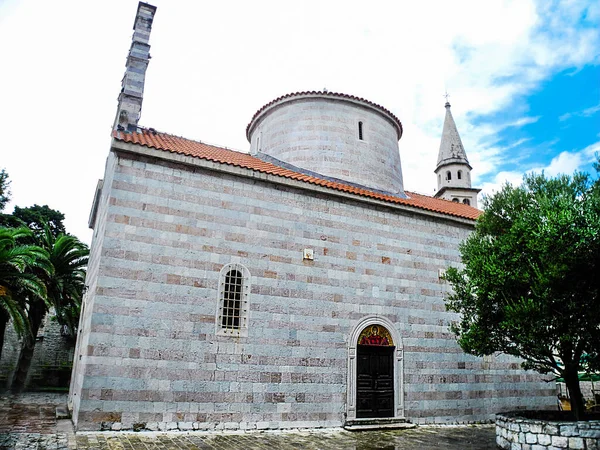 Ortodox Templom Budva Montenegró — Stock Fotó