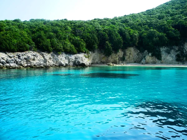 Yunanistan Akdeniz Vahşi Plajı — Stok fotoğraf