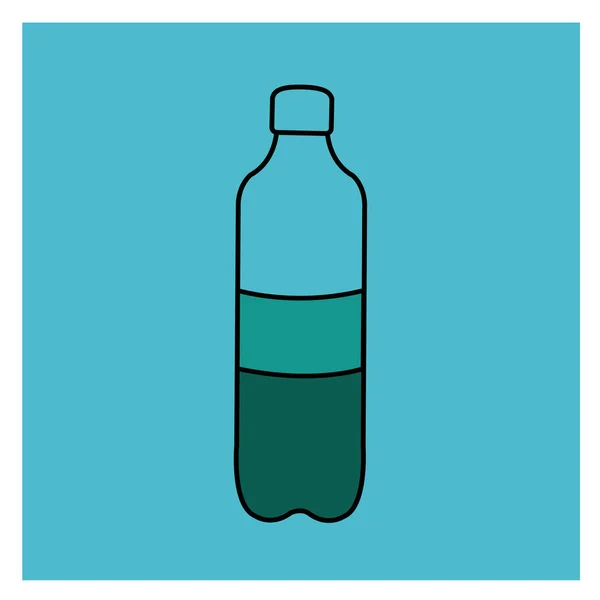 Ανακύκλωση Σύμβολο Οικολογικής Τέχνης Υγρό Μπλε Εικονίδιο Απλό Καθαρό Επίπεδο — Διανυσματικό Αρχείο