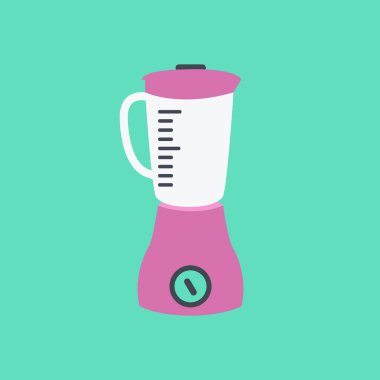 yiyecek boş çizgi film işlemci simgesi resimleme düz tasarım tarzı veya mutfak blenderi modern izole edildi. Bir temiz vektör basit karıştırıcı. yiyecek ve içecek işareti