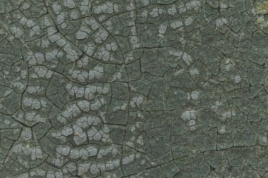 Makro fotoğraf. Eski bir mavi boya doku. Birkaç kat. Evin beton duvar yağmur tarafından yıkandı. Farklı siteler için iyi bir arka plan.