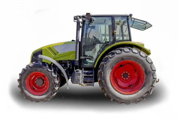 Potente Tractor Para Diversos Trabajos Agrícolas Fotos Del Lado Una — Foto de Stock