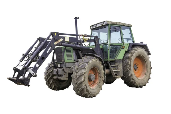 Celkový Pohled Silný Traktor Určený Pro Různé Práce Venkovské Farmě — Stock fotografie