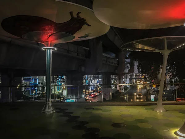 gece zaman fütüristik cityscape Bangkok City