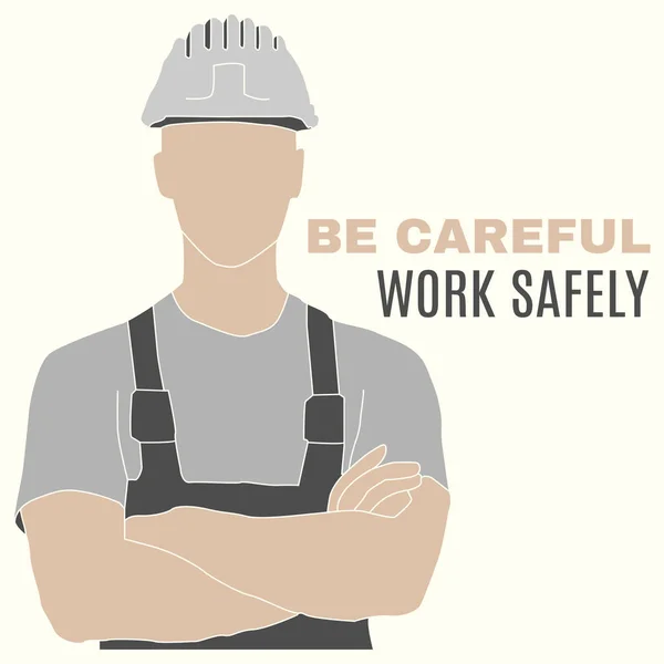 Ensemble d'icônes et de panneaux de sécurité et de santé au travail — Image vectorielle