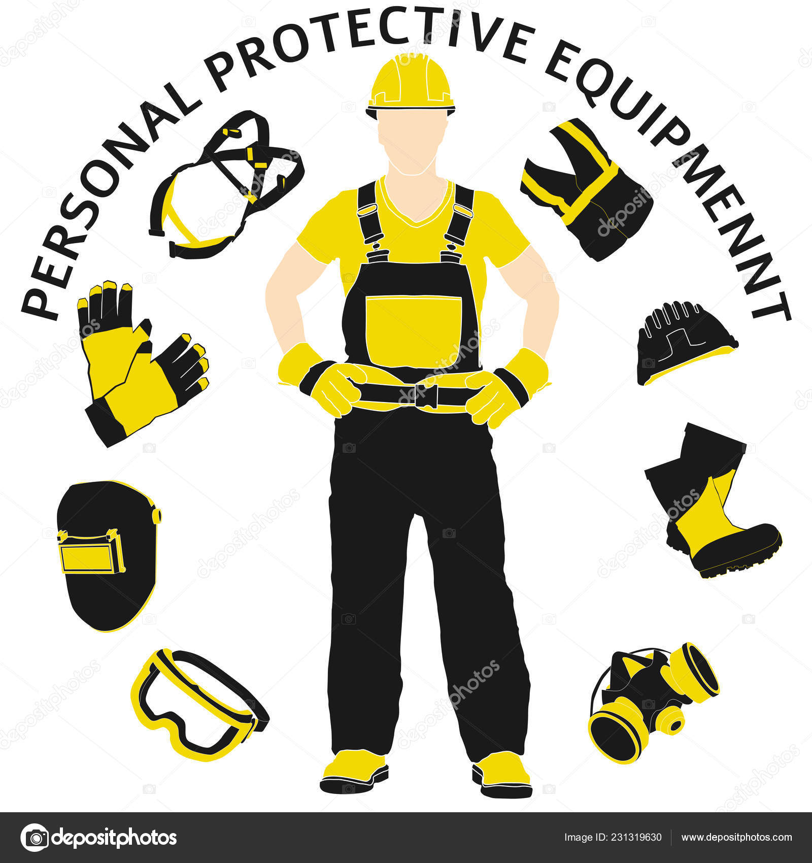 Equipo de protección personal imágenes de stock de arte vectorial | Depositphotos Equipo de protección personal imágenes de stock de arte vectorial | Depositphotos