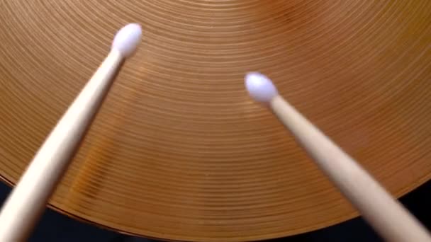 Bęben stick gry Hi-hat. — Wideo stockowe