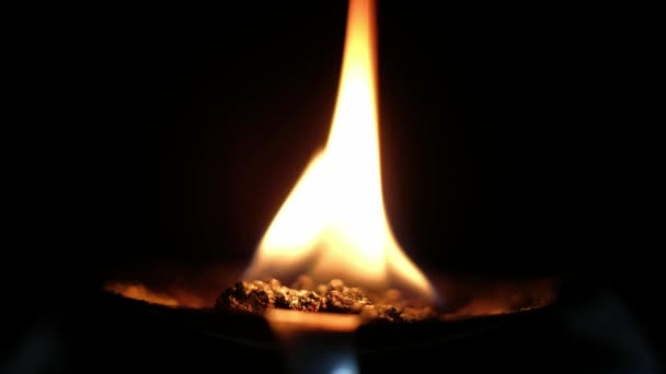 Macro queima de incenso — Vídeo de Stock