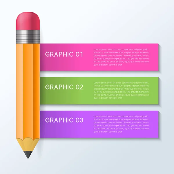 Concept Conception Vectorielle Infographique — Image vectorielle