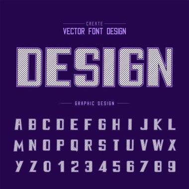 font ve alfabetik vektör arkaplan, harf ve metin grafik sanat tasarımı.